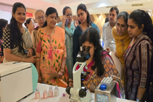 Dr.B.Kalpana, Delivered a lecture on “ART Reverse Panel Discussion” and “Semen Preparation”, and conducted a Hands-on IUI Workshop at the Allahabad Obstetrics and Gynaecology Society – FOGSI Infertility Committee CME, held at Allahabad on 23.08.2025.